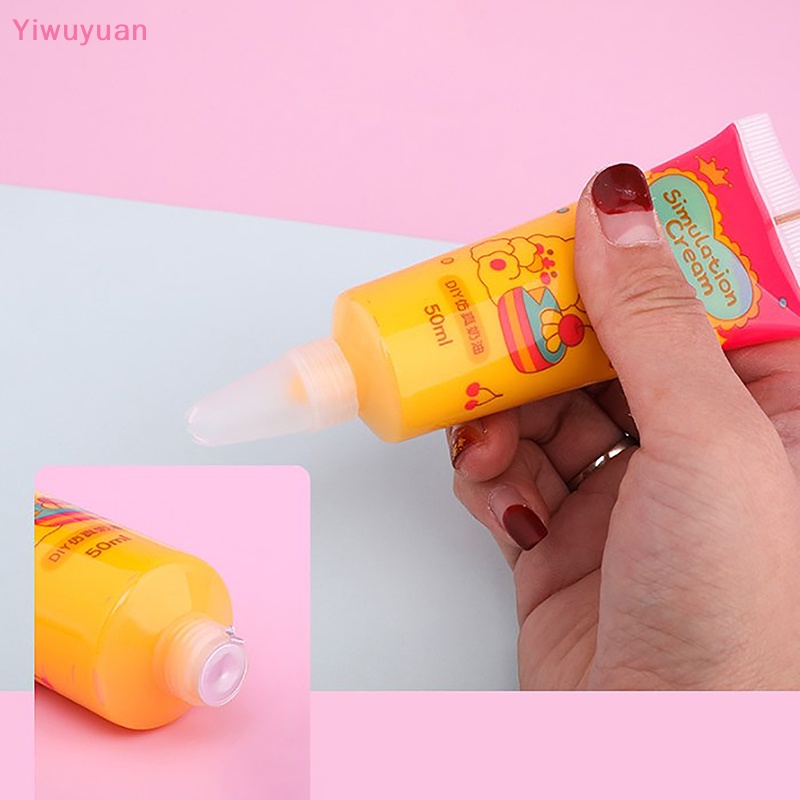 Keo Dán Trang Trí Tóc / Điện Thoại Hình Cây Kem 50ml DIY Mới