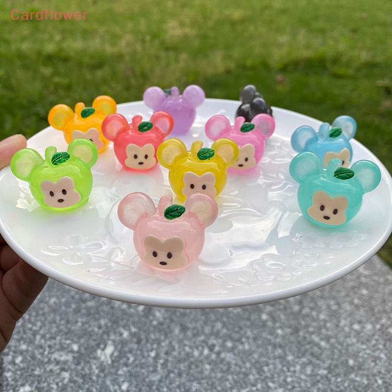 1 Búp Bê Chuột Micky Mini Bằng Nhựa Resin Phát Sáng Màu Ngẫu Nhiên Mới