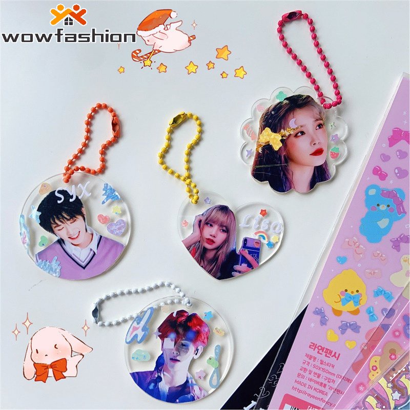 Móc Khóa Trong Suốt In Hình Các Idol Đáng Yêu