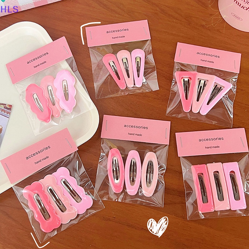 Set 3 Kẹp Tóc Màu Gradient Thời Trang Cho Nữ