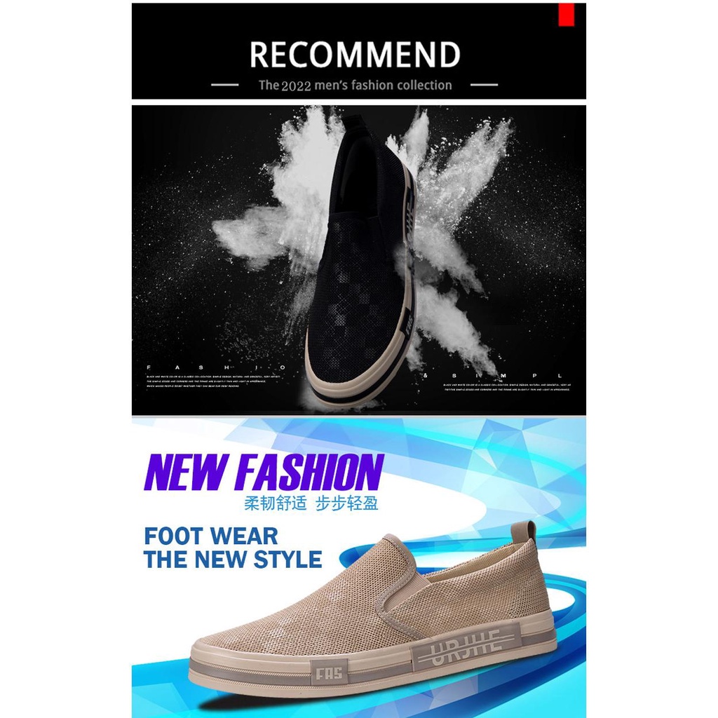 Giày Lười Nam Thoáng Khí Đế Mềm Năng Động
