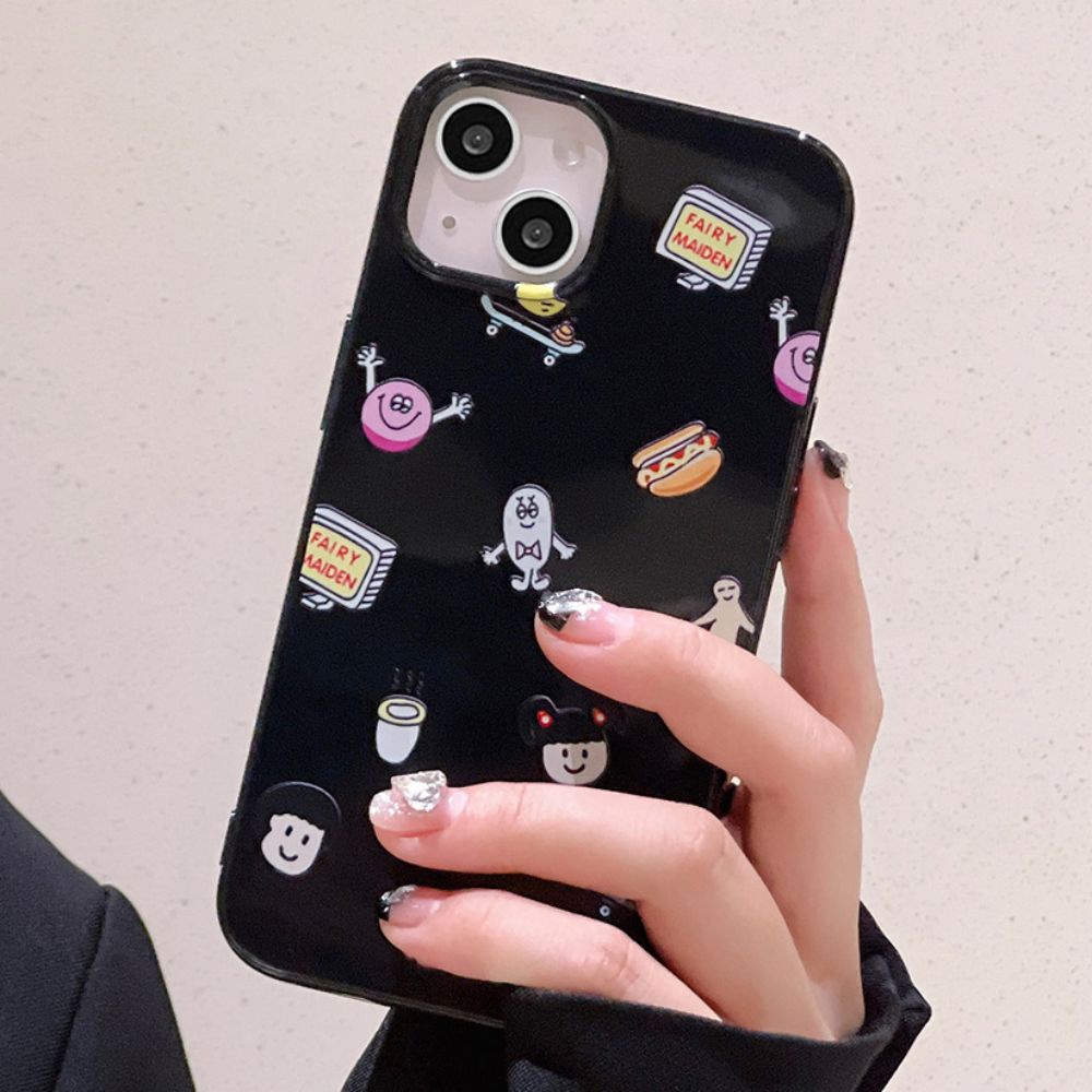 Ốp Điện Thoại TPU Mềm Chống Sốc In Hình Hoạt Hình Cho IPhone 14 Pro Max 13 12 11 Pro Max XR XS 7 8 Plus