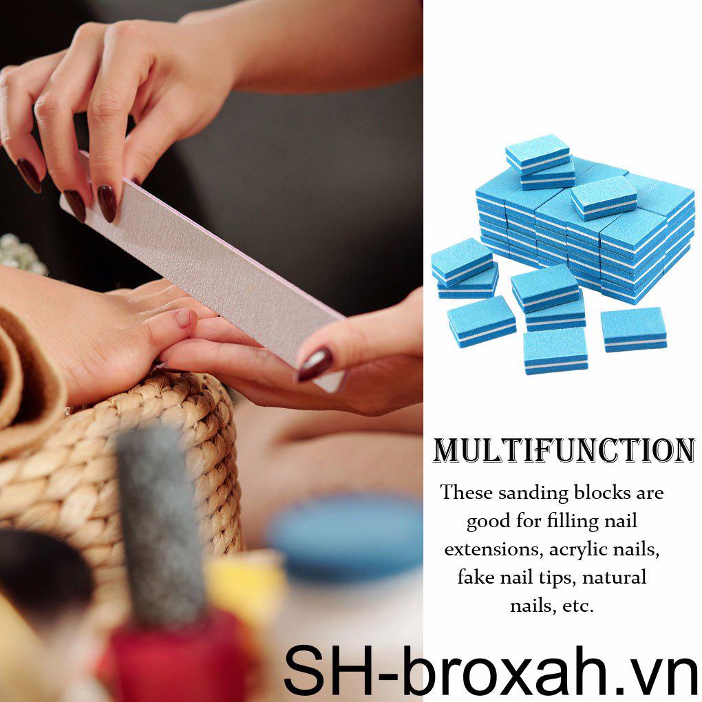 Set 50 Khối Mài Giũa Móng Hai Mặt Mini Nhiều Màu Sắc