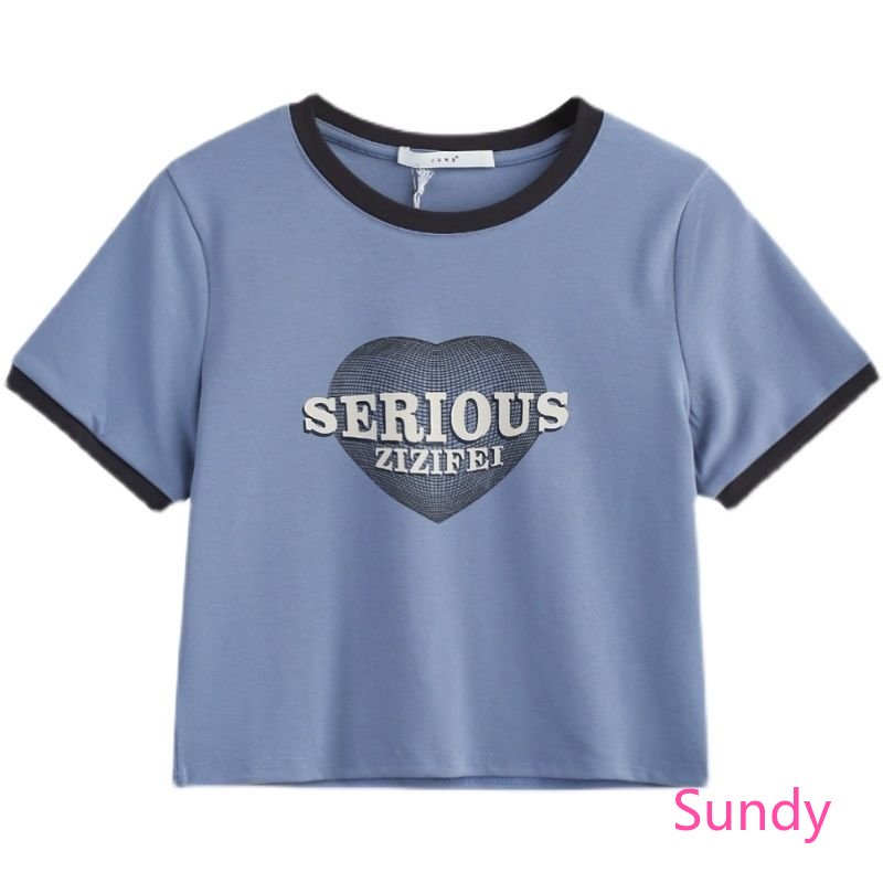 Áo Thun Tay Ngắn Cổ Tròn Dáng Rộng Thời Trang Mùa Hè Phong Cách Hàn Quốc Cho Nữ Có Size Lớn