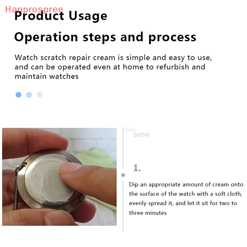 Hanprospree > Dụng Cụ Mài Đánh Bóng Chống Trầy Xước Màu Vàng / Bạc Cho Đồng Hồ