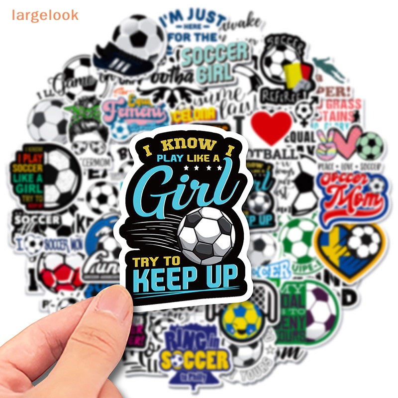 Bộ 50 Miếng Dán Trang Trí Hành Lý / Ván Trượt / Bóng Đá Họa Tiết Graffiti Dễ Thương