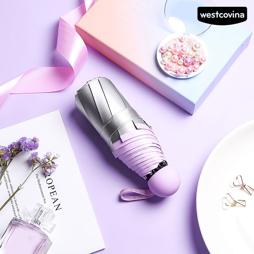 [COD]☁Dù Gấp Mini Siêu Nhẹ Chống Nắng Mưa Tiện Lợi