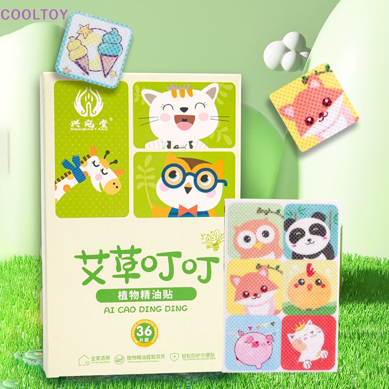 Cooltoy Miếng Dán Chống Muỗi Nhẹ Nhàng Họa Tiết Hoạt Hình Cây Cối Không Để Lại Dấu Vết