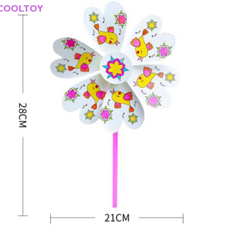 Cối Xay Gió Đồ Chơi Vẽ Tranh Thủ Công DIY Cho Bé Mẫu Giáo