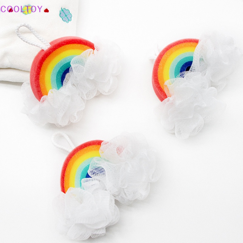 Bông Tắm Xơ Mướp Làm Mát Hình Giọt Nước Mưa Tiện Dụng