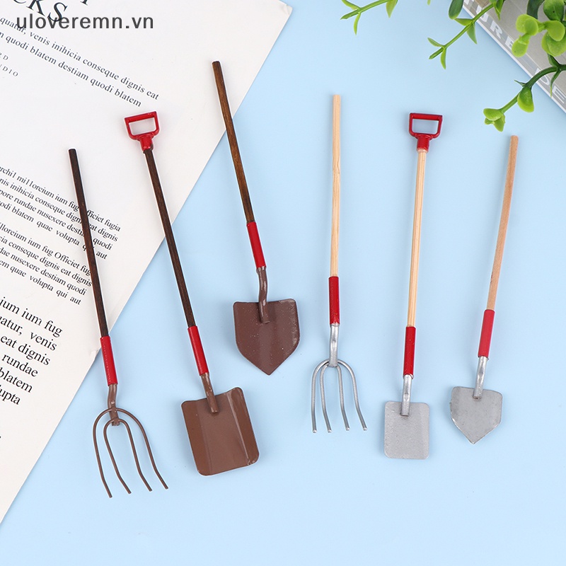 Set 3 Xẻng Làm Vườn Thu Nhỏ 1: 12 Trang Trí Nhà Búp Bê