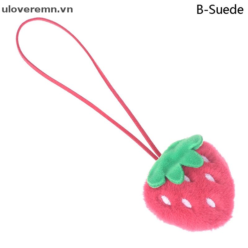 Uloveremn Nhãn Dán Tên Dạng Thú Nhồi Bông Hình Gấu Dâu Hoạt Hình Chống Thất Lạc Trang Trí Túi Xách