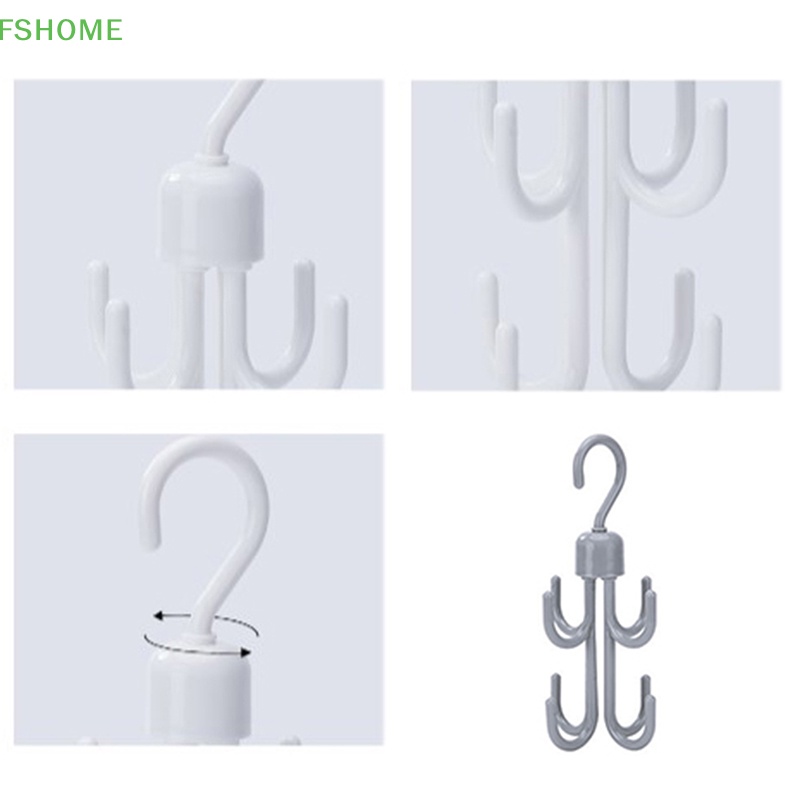 Fshome Móc Treo Đồ Tám Móc Xoay 360 Độ Sáng Tạo Mới