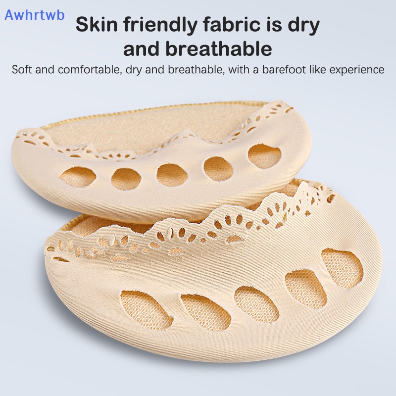 1 Cặp Đệm Ngón Chân Mềm Mại Phối Ren Rỗng Thoáng Khí Chống Mài Mòn Mới