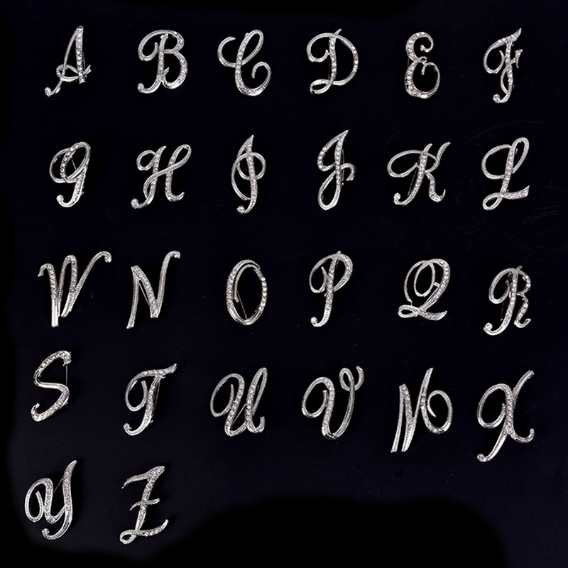Ghim Cài Áo Hình 26 Chữ Cái Đính Đá Pha Lê Thời Trang Cho Nữ ifashion365