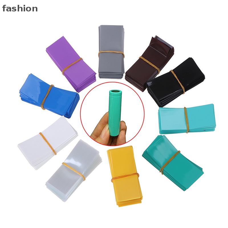 100pcs pin đóng gói ống 18650 nhiệt thu nhỏ bọc bảo vệ túi VN