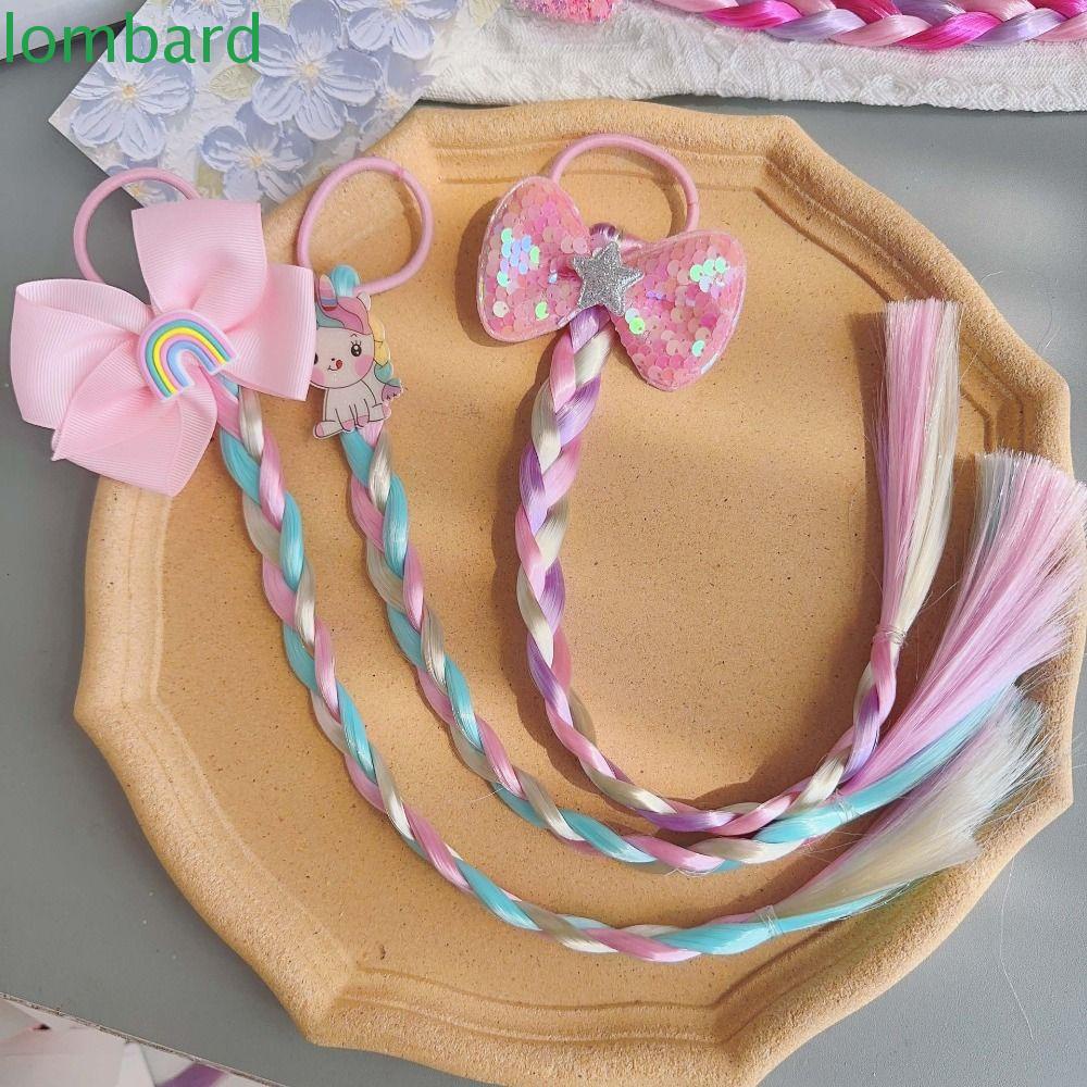 Tóc Giả Dài Vô Hình Màu Hồng Dễ Thương Chất Lượng Cao Cho Bé