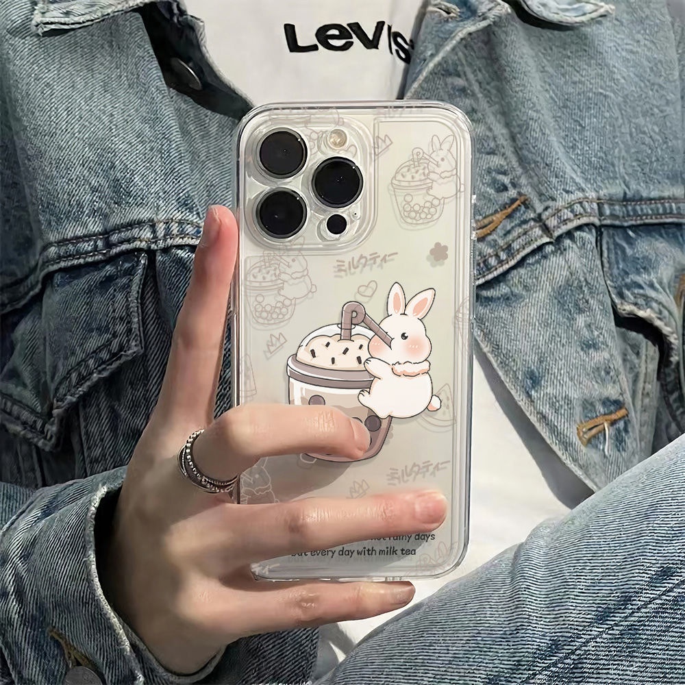 ✅Ốp Điện Thoại Mềm Chống Sốc Hình Trà Sữa Cho Iphone 13Iphone12Plus786In 14pro 11 WMZN
