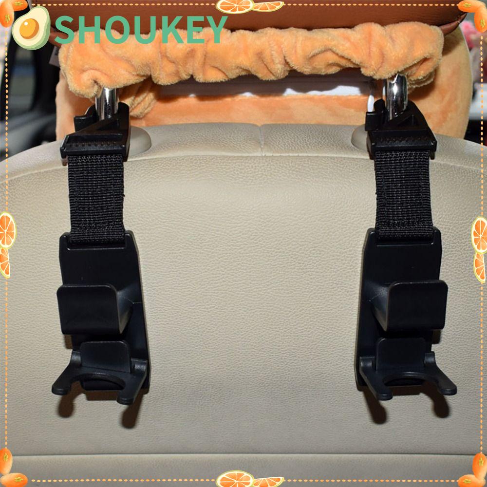 Set 4 Móc Treo Đồ 4 Đầu Gắn Ghế Xe Hơi Tiện Dụng