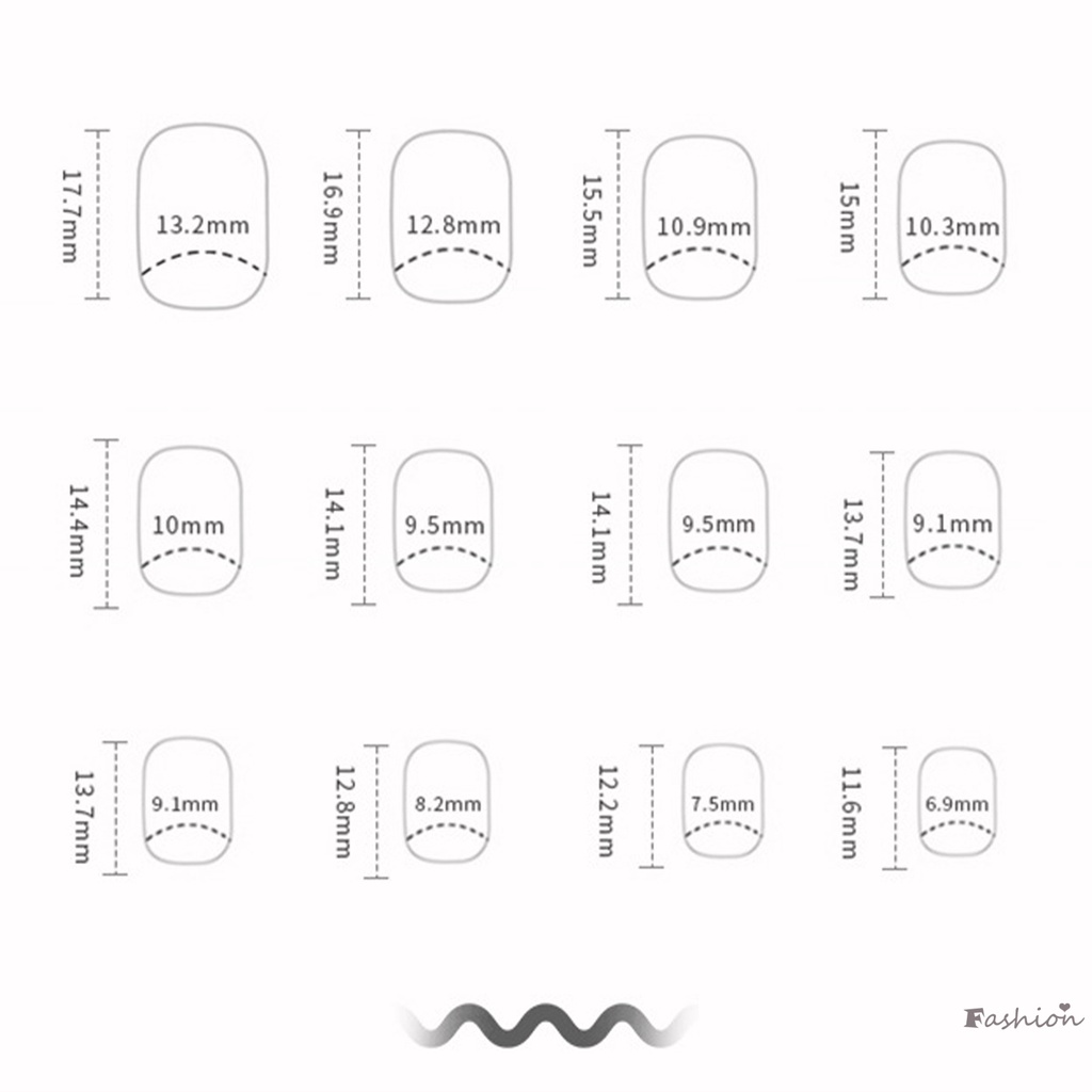 Bộ Móng Tay Giả Ngắn Màu Hồng Trong Mờ Bền Và Không Bao Giờ Xẻ Tà