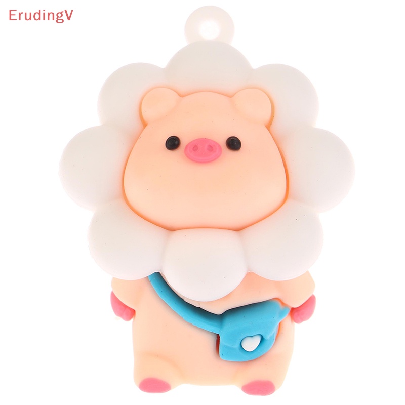 [ErudingV] 1 Móc Khóa / Móc Khóa / Búp Bê DIY Hình Hoa Hướng Dương / Heo Hoạt Hình Để Bàn Trang Trí [Mới