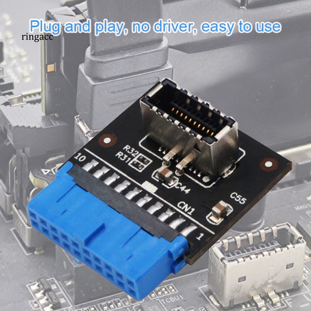 Thẻ Chuyển Đổi USB3.0 19Pin Sang Type-C 20Pin Chuyên Dụng Cho Bo Mạch Chủ Máy Tính