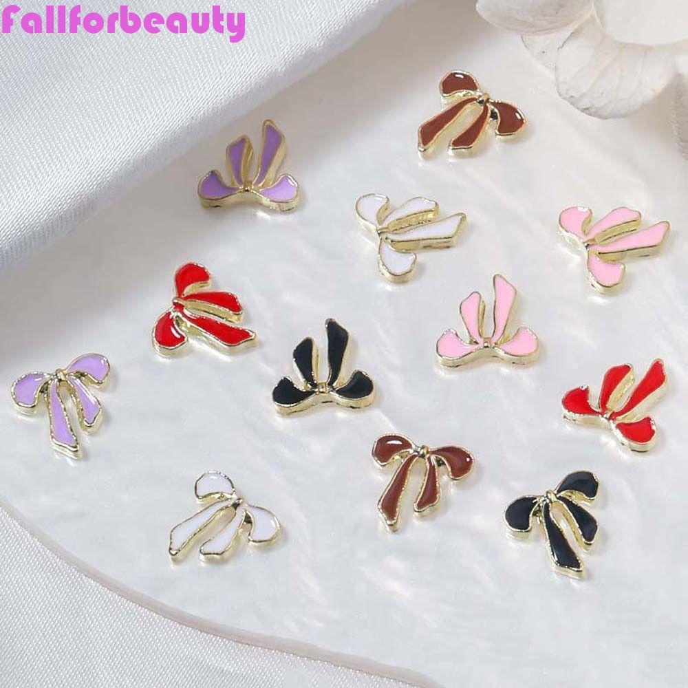 Móng Tay Giả Thắt Nơ Xinh Xắn Thời Trang|Phụ Kiện Trang Trí Móng Tay Hình Nơ Bằng Hợp Kim Phong Cách Nhật Bản