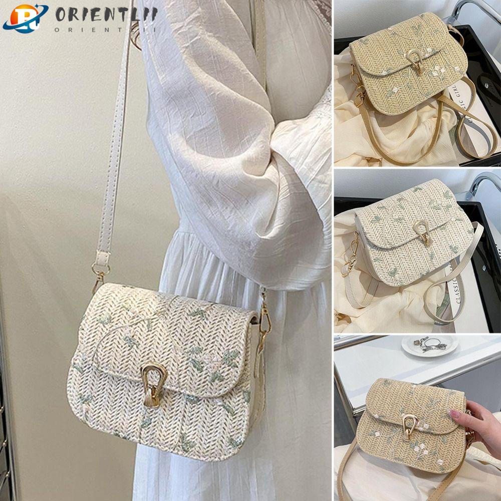 Túi Cói Đeo Chéo Dễ Thương Thời Trang Mùa Hè Cho Bạn Gái