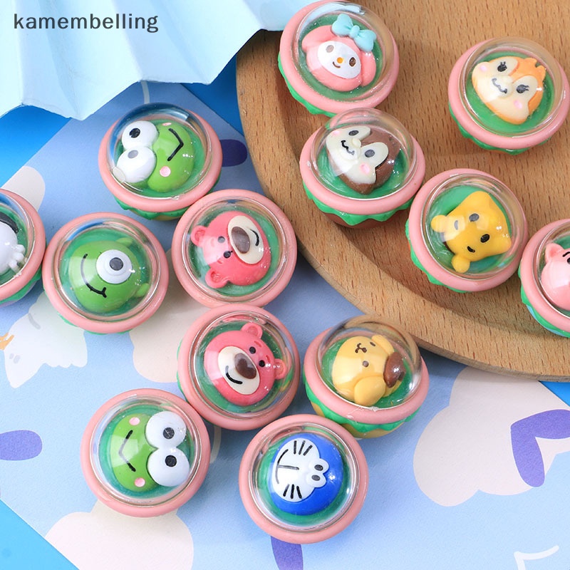 Keo Dán Trang Trí Kẹp Tóc / Điện Thoại Hình Hoạt Hình Gashapon Ngẫu Nhiên DIY