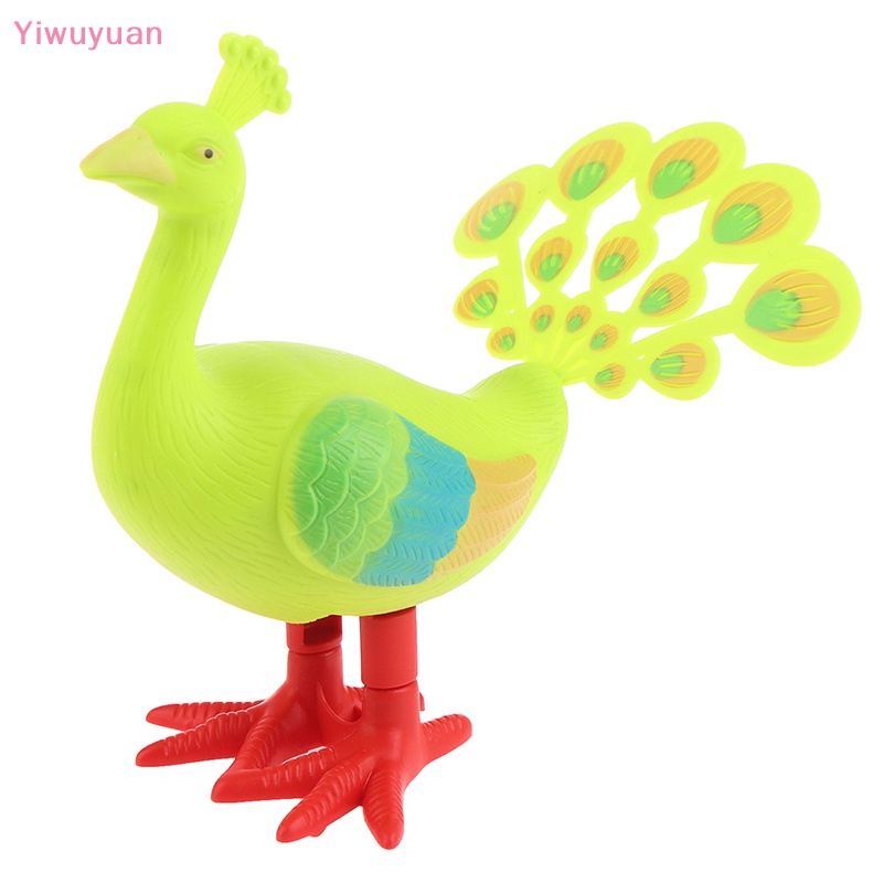 < Yiwuyuan > Đồ Chơi Lên Dây Cót Hình Chim Công Hoạt Hình Dễ Thương Cho Trẻ Em