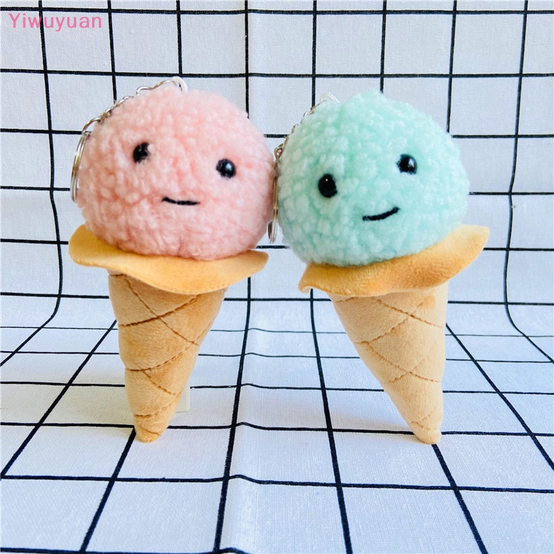 < Yiwuyuan > Đồ Chơi Thú Nhồi Bông Hình Cây Kem Đáng Yêu Mềm Mại Cho Bé Mới