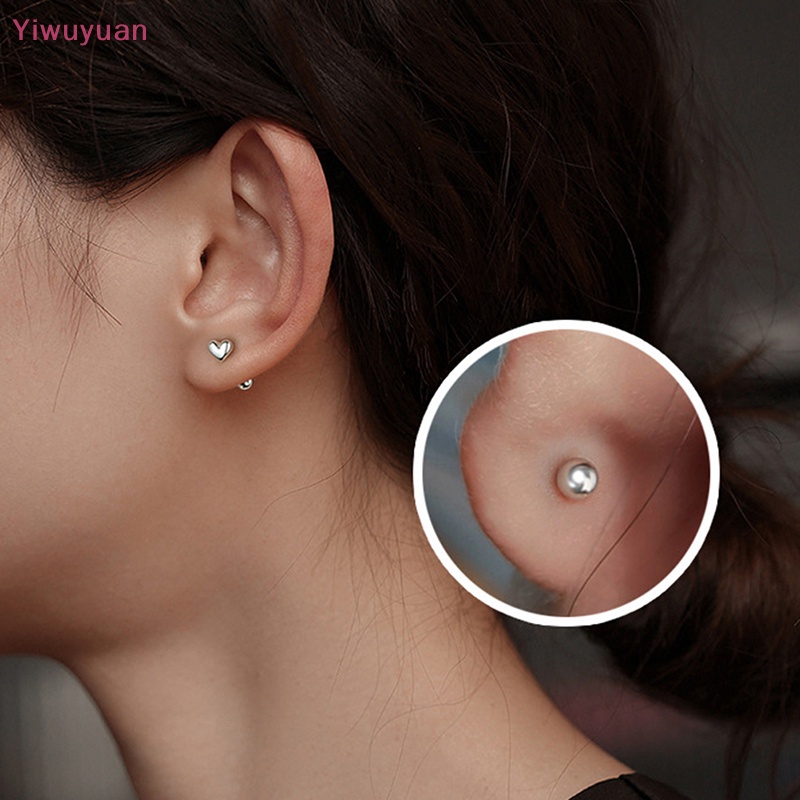 1 Đôi Khuyên Tai Hình Trái Tim Xoắn Ốc Cho Nữ