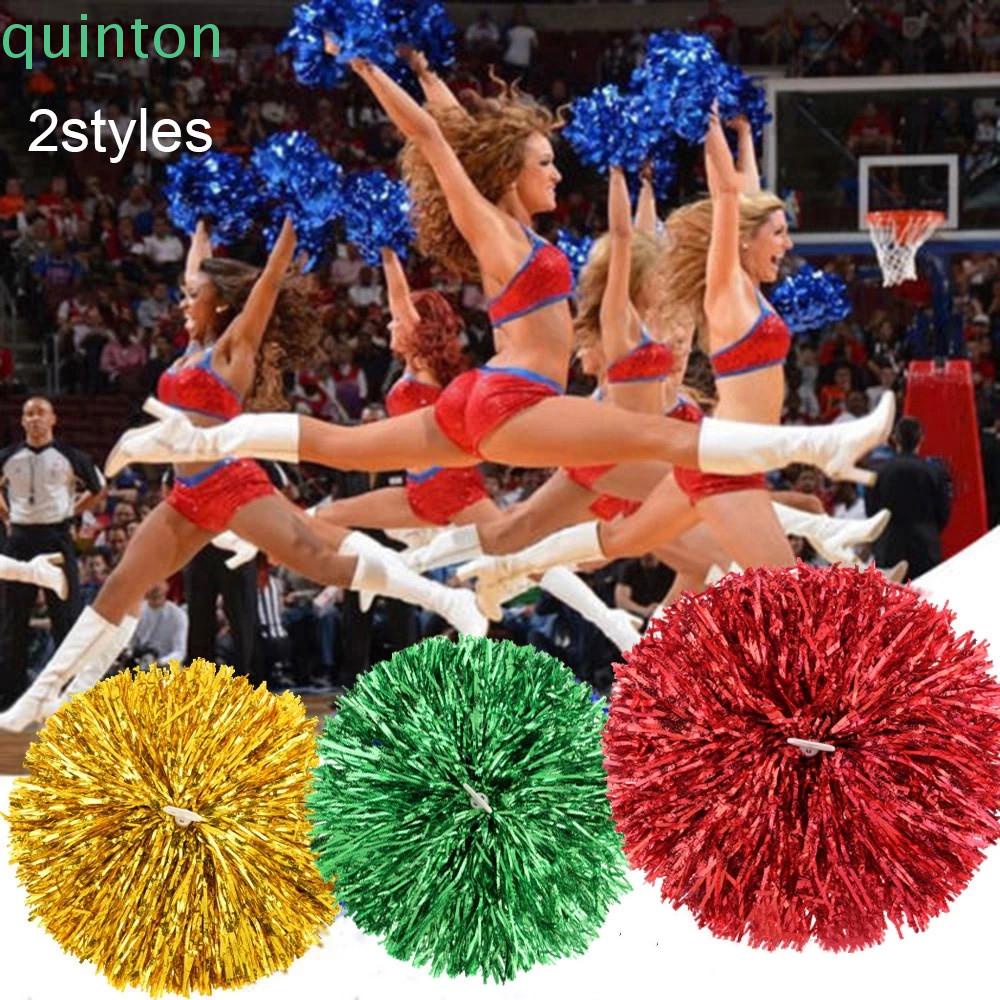 Quinton Cheerleading Pom Poms Cung Cấp Điện Thể Thao Tay Cầm Nhựa Kim Loại Hỗ Trợ Nhảy Múa Trang Trí