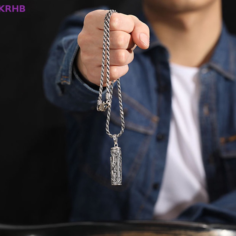 Vòng cổ Mặt Hình Trụ Hình Phật Độc Đáo Mới