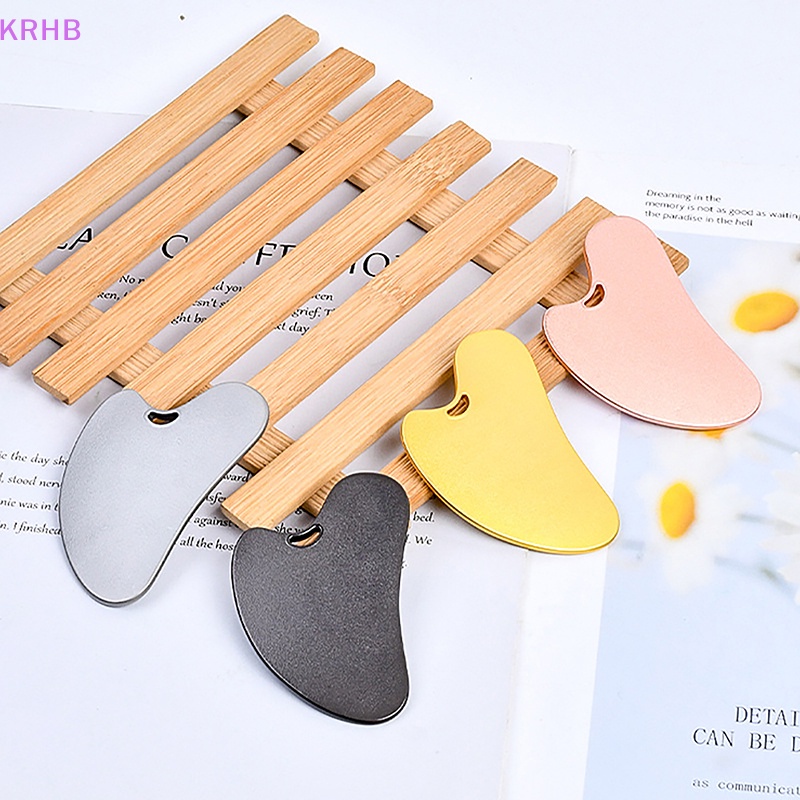 1 Dụng Cụ Mát Xa Gua Sha Bằng Kim Loại Cho SPA Mới