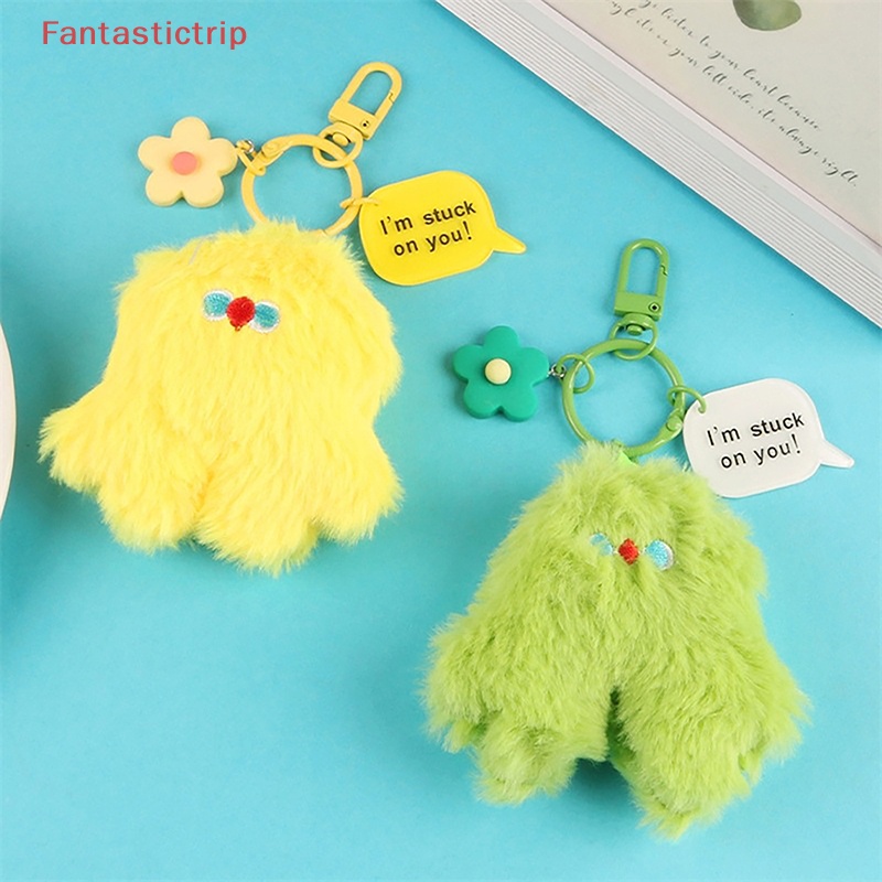 [Fantastictrip] Móc Khóa Hình Gà Nhồi Bông Hoạt Hình Dễ Thương Trang Trí Ba Lô Xe Hơi