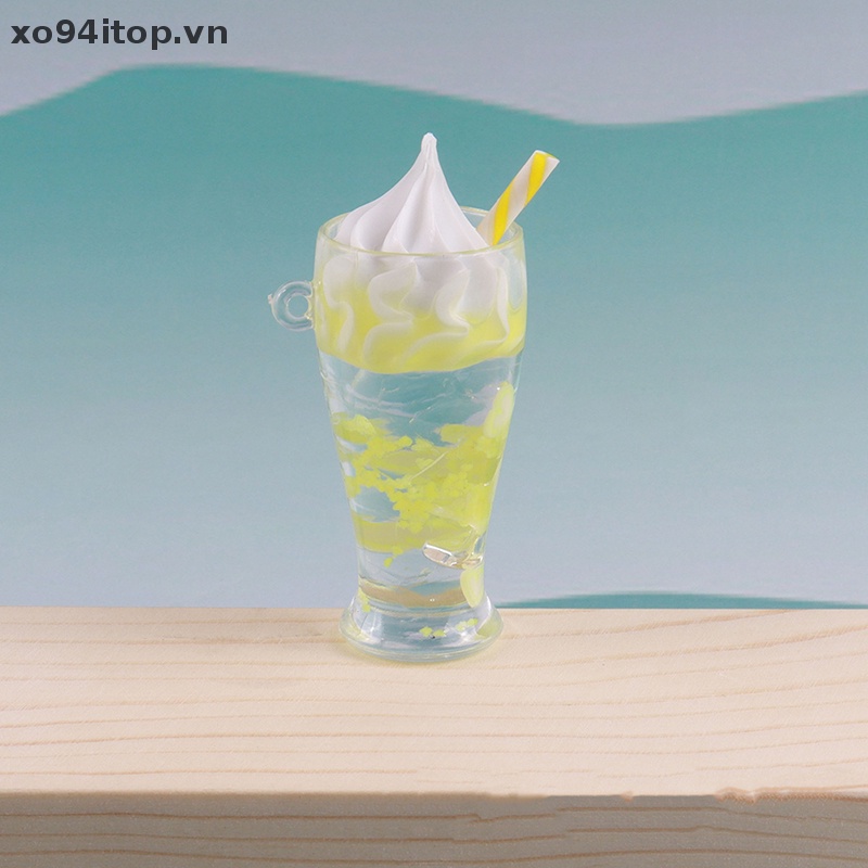 Xoitop Đồ trang trí Lọ Kem Dạ Quang Mini Bằng Nhựa Resin Trang Trí Tiểu Cảnh