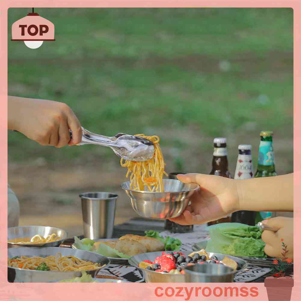 Bộ Muỗng Đũa Nĩa Bằng Thép Không Gỉ Tiện Dụng Khi Đi Cắm Trại