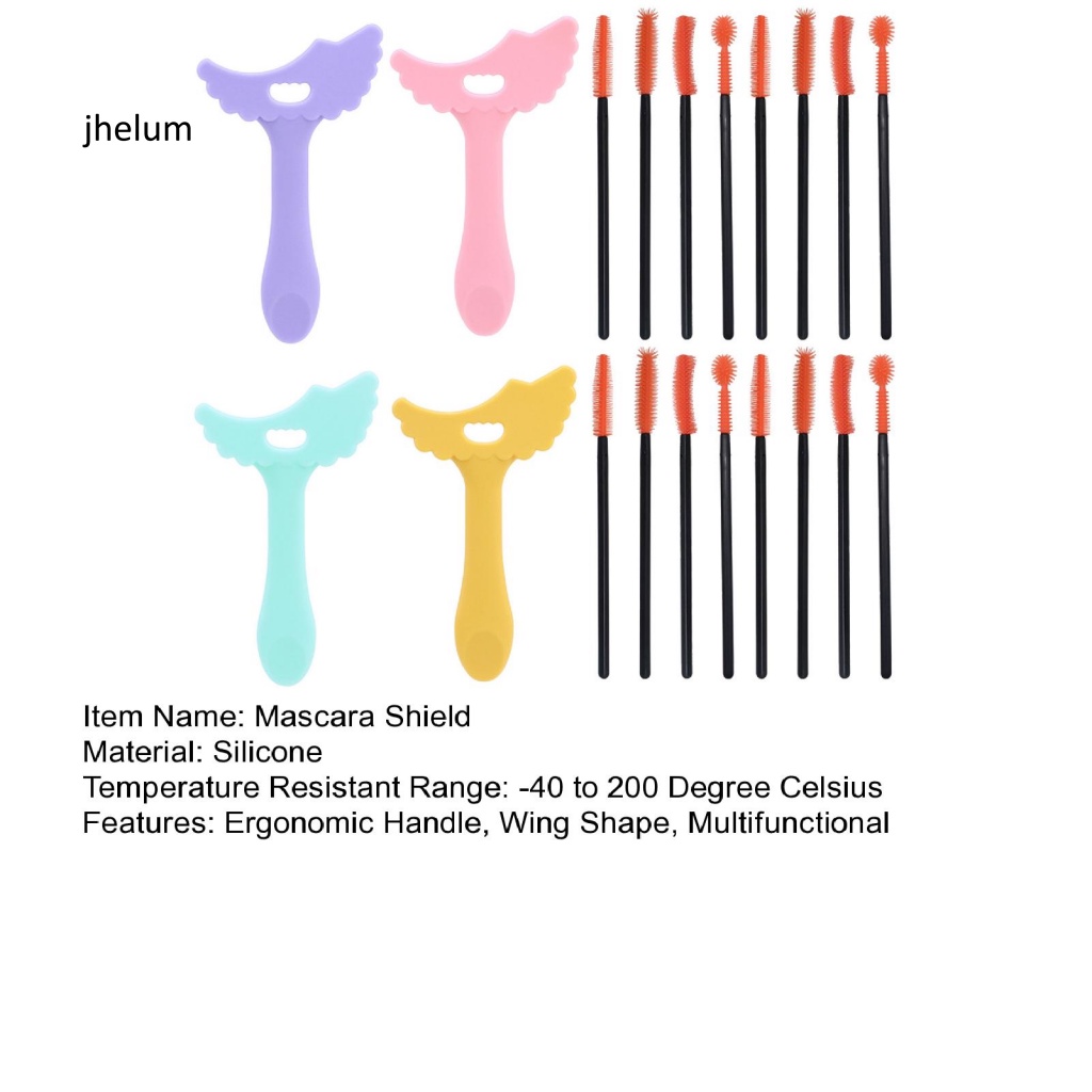 Set 4 Mascara Chuốt Mi Chống Trượt Kèm Cọ Vẽ Tiện Dụng Cho Người Mới Bắt Đầu