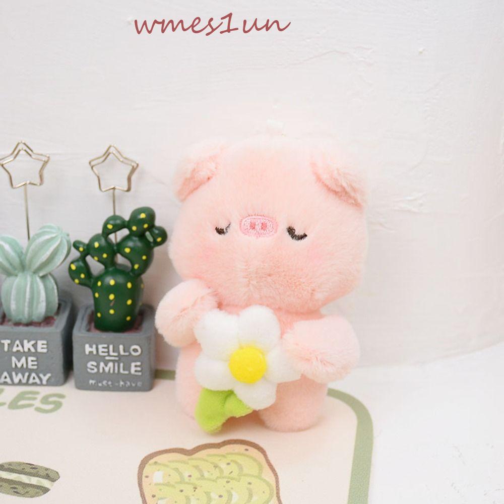 Móc Khóa Heo Bông Hoa WMES15H Dễ Thương Sáng Tạo