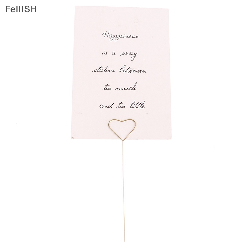 Bộ 10 Kẹp Thẻ Bằng Kim Loại Dùng Trang Trí Tiệc DIY 439br