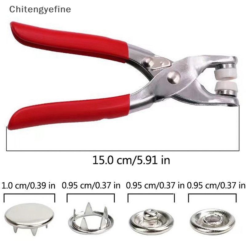 Bộ Dụng Cụ Đóng Nút Bằng Kim Loại Kèm Kìm Chuyên Dụng Cho May Vá