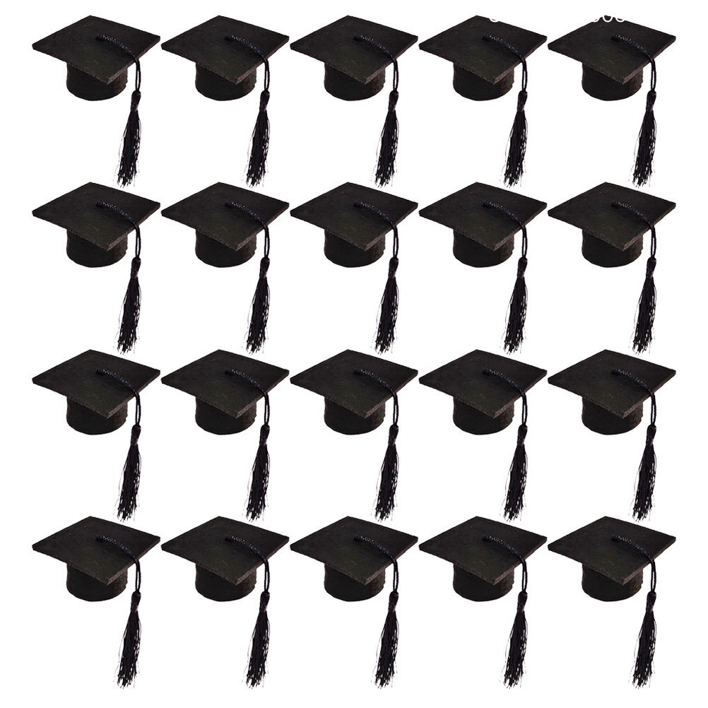 Set 20 Que Cắm Trang Trí Bánh Kem Bằng Vải Không Dệt 5.5X5.5X3.2CM