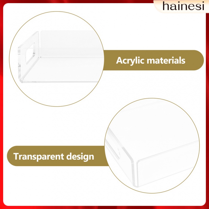 Khay Đựng Đồ Trang Điểm Bằng Acrylic Màu Bạc Sắp Xếp Gọn Gàng Cho Nhà Bếp