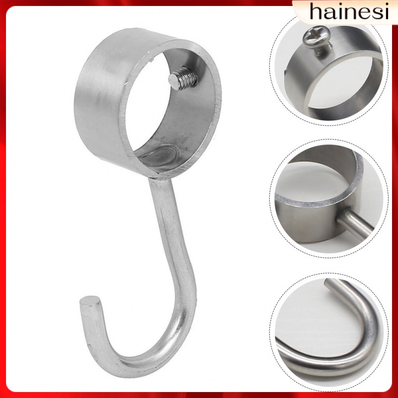 Bộ 4 Móc Treo Rèm Cửa Bằng Thép Không Gỉ Hình Tròn