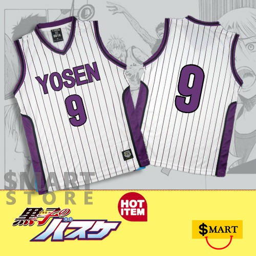 Áo Thun Bóng Rổ Số 9 Atsusususakibara Yosen Thời Trang Năng Động