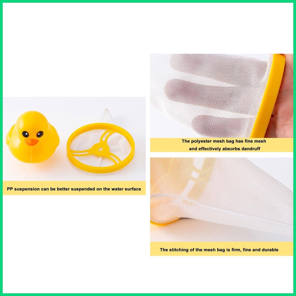 Túi Lưới Lọc Lông Thú Cưng Hình Vịt Vàng Tiện Dụng Khi Giặt Máy
