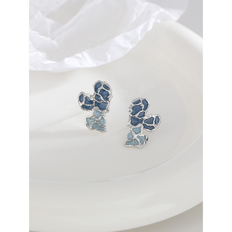 Bông Tai Hình Trái Tim Màu Sắc Thời Trang Dành Cho Nữ