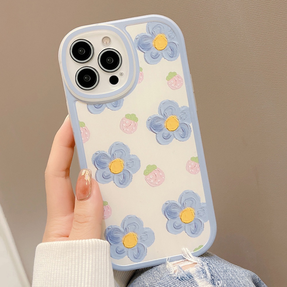 Ốp Điện Thoại TPU Mềm Chống Bụi Họa Tiết Hoa Mùa Hè Cho IPhone 14 Pro Max 13 12 11 Pro Max XS XR 7 8 Plus