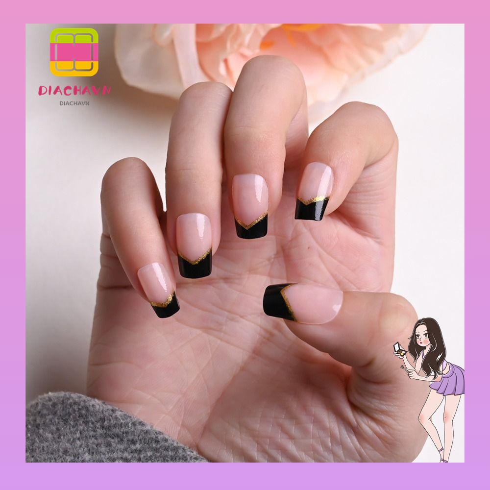 Set 24 Móng Tay Giả Dạng Nhấn DIY